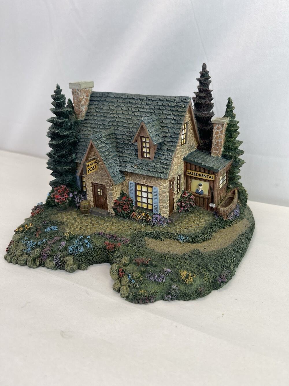 Village Thomas Kinkade Seaside Trading Post Lighted Building 79632
